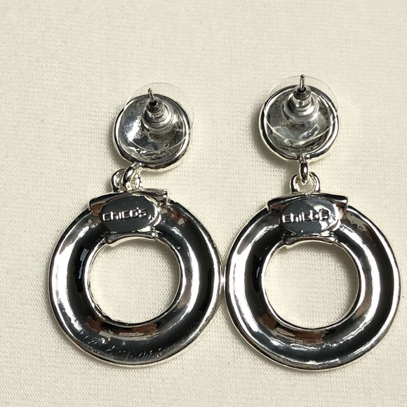 🐷 Chico’s Sterling Silver Earrings - Picture 3 of 3